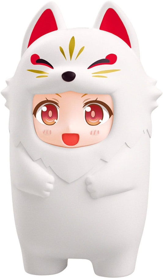 Nendoroid More Kigurumi Face Parts Case for Nendoroid Figur White Kitsune 10 cm