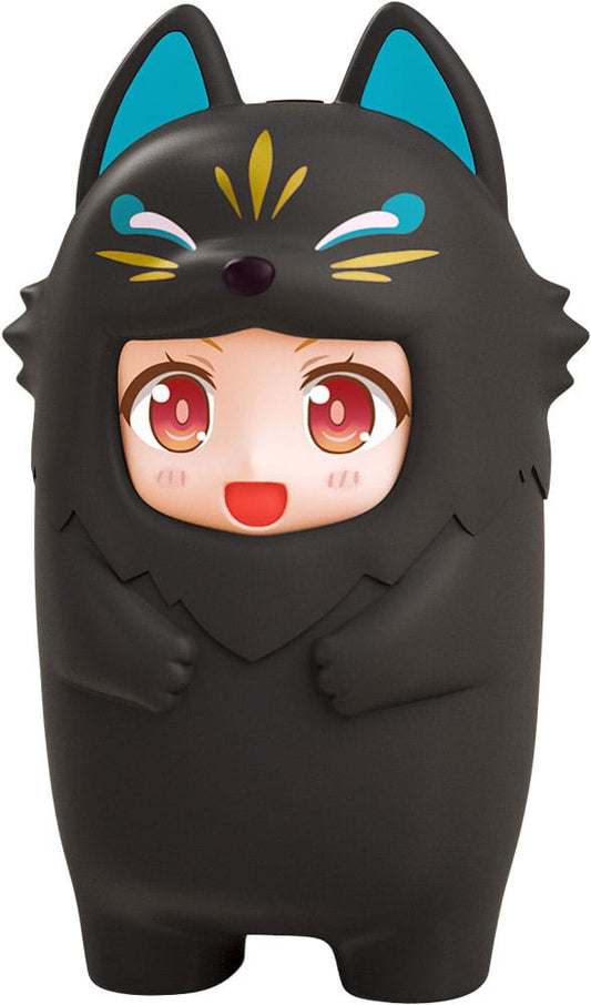 Nendoroid More Kigurumi Face Parts Case for Nendoroid Figur Black Kitsune 10 cm