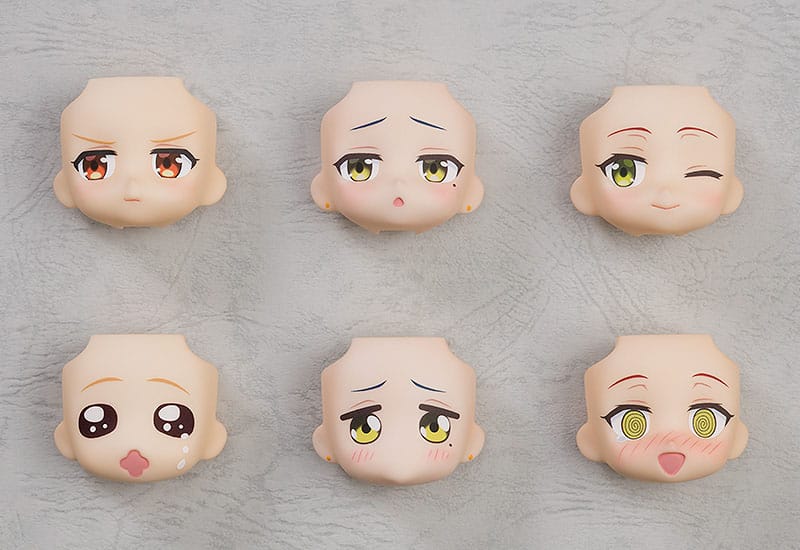 Bocchi the Rock! Nendoroid More Decorative Parts for Nendoroid Figur Face Face Swap Nijika/Ryo/Ikuyo Selection