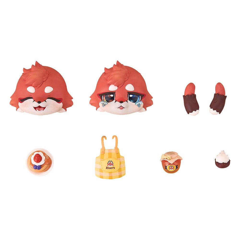 Enjoy the River household's staple dish: berry pancakes!

From the original project "FLUFFY LAND" comes interchangeable Nendoroid parts for making your Nendoroids even more fun! In conjunction with the rerelease of Nendoroid River