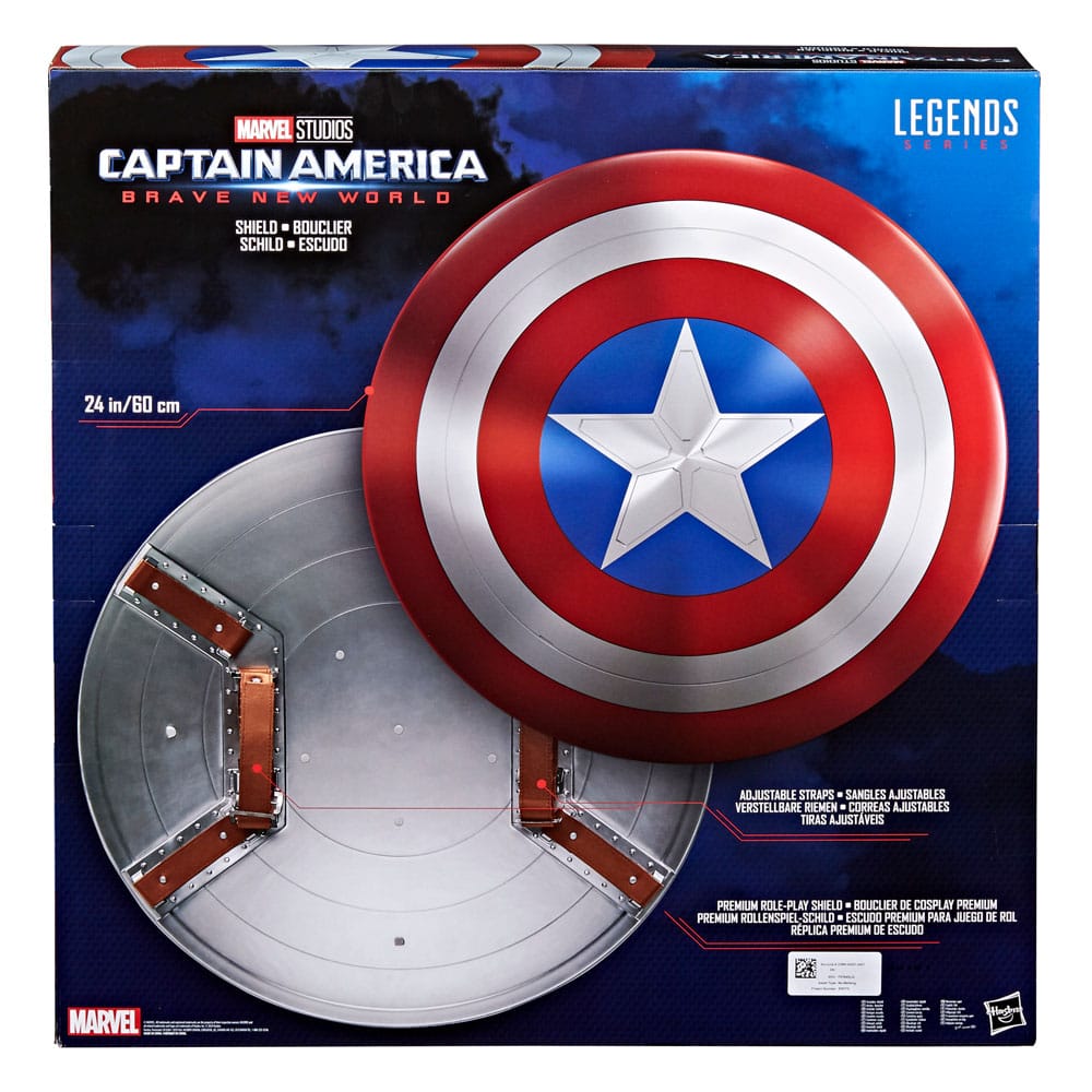 Captain America: Brave New World Marvel Legends Rollspelssköld 60 cm