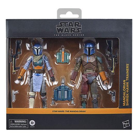 Star Wars: The Mandalorian Black Series Actionfigur 2-Pack Mandalorian Shriek-Hawk Trainers 15 cm