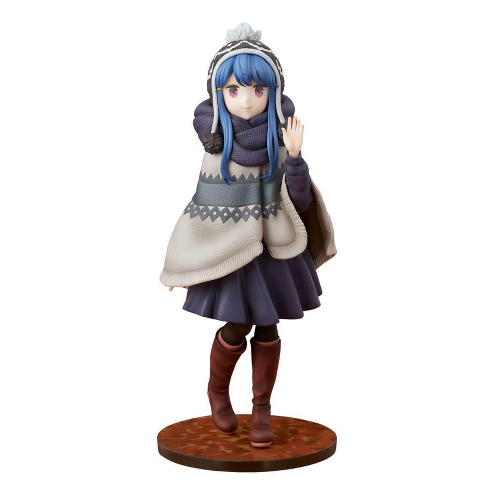 Laid-Back Camp Staty 1/7 Rin Shima Lake Shibire Camping Ver. 22 cm