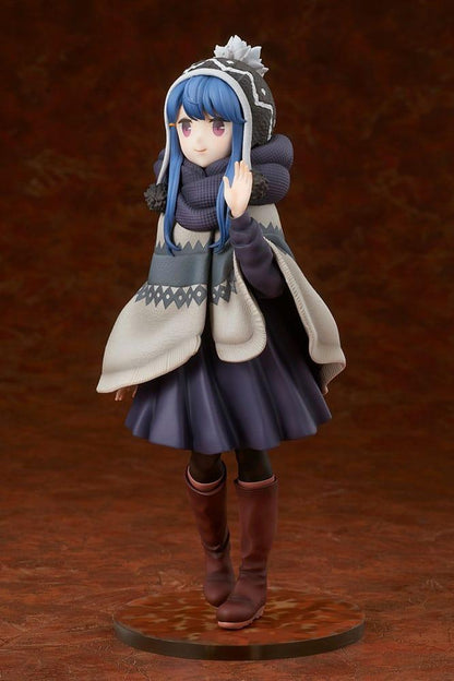 Laid-Back Camp Staty 1/7 Rin Shima Lake Shibire Camping Ver. 22 cm