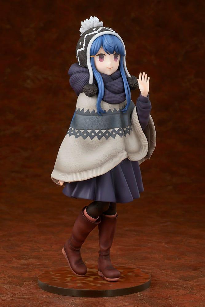 Laid-Back Camp Staty 1/7 Rin Shima Lake Shibire Camping Ver. 22 cm