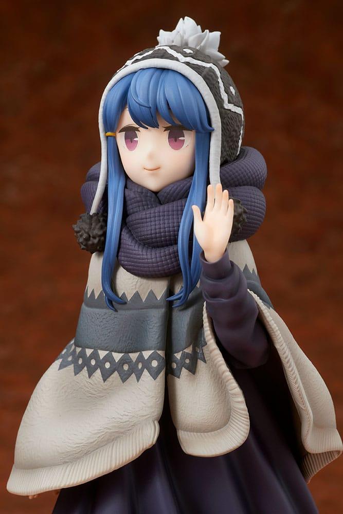 Laid-Back Camp Staty 1/7 Rin Shima Lake Shibire Camping Ver. 22 cm