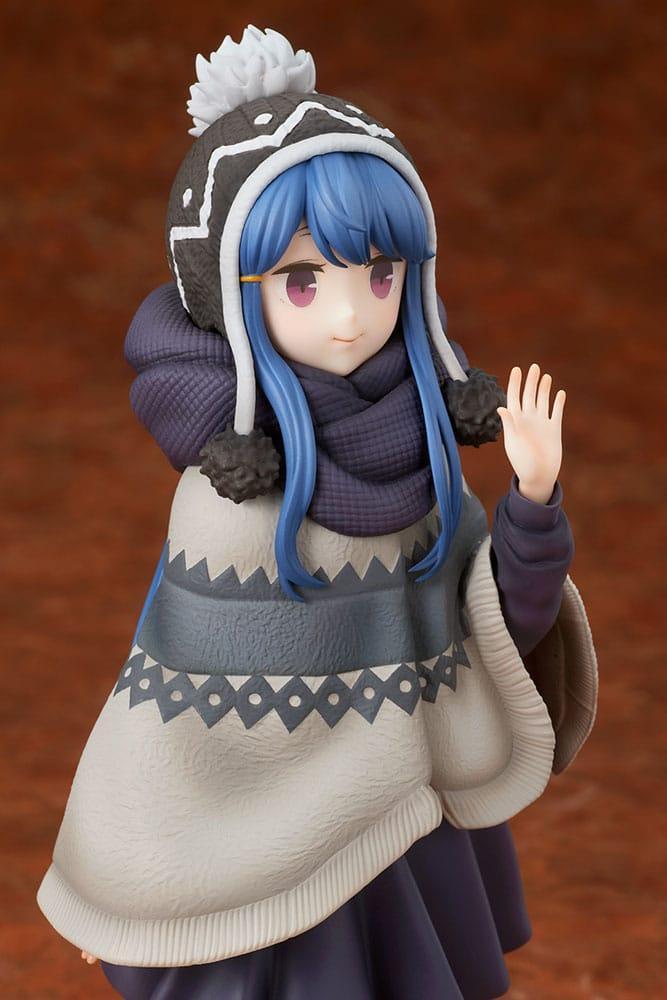 Laid-Back Camp Staty 1/7 Rin Shima Lake Shibire Camping Ver. 22 cm