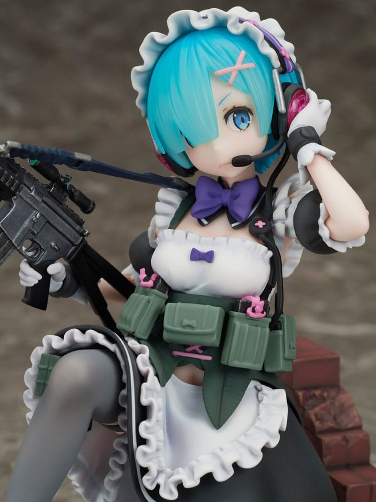 Re:Zero Starting Life in Another World PVC Staty 1/7 Rem Military Ver. 16 cm