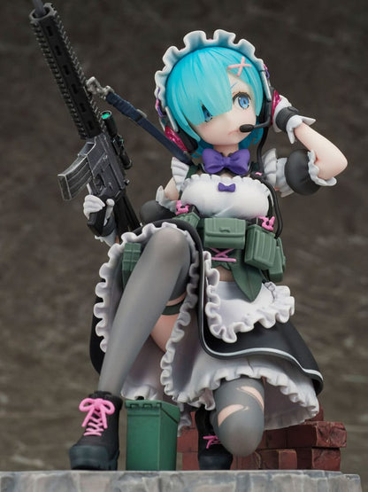 Re:Zero Starting Life in Another World PVC Staty 1/7 Rem Military Ver. 16 cm