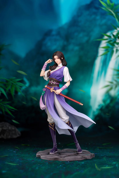 The new entry in the Gift+ series is the heroic maiden "Moonlight Heroine: Lin Yueru" from the classic Chinese RPG game "Sword and Fairy". Lin Yueru is holding the Yue Maiden Sword