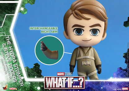 What If...? Cosbaby (S) Mini Actionfigurer Hydra Stomper & Steve Rogers 10 cm