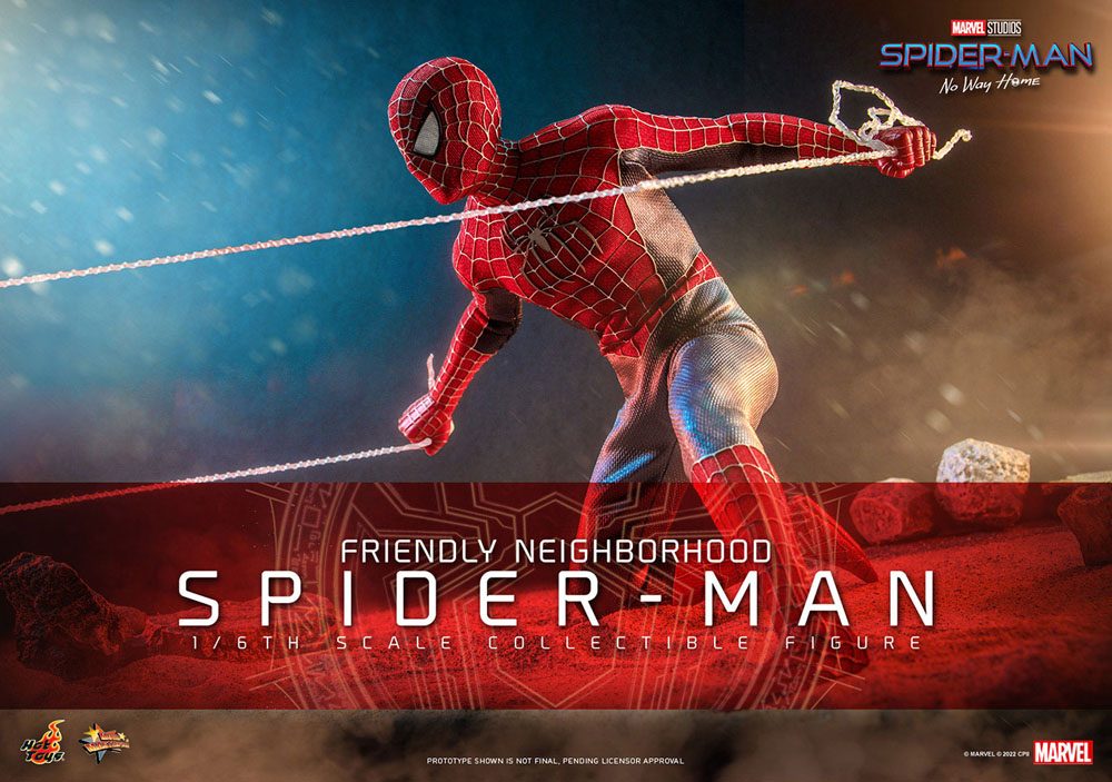 Spider-Man: No Way Home Movie Masterpiece Figur 1/6 - Vänliga Grann-Spider-Man 30 cm