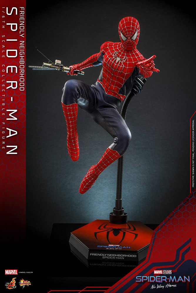 Spider-Man: No Way Home Movie Masterpiece Figur 1/6 - Vänliga Grann-Spider-Man 30 cm