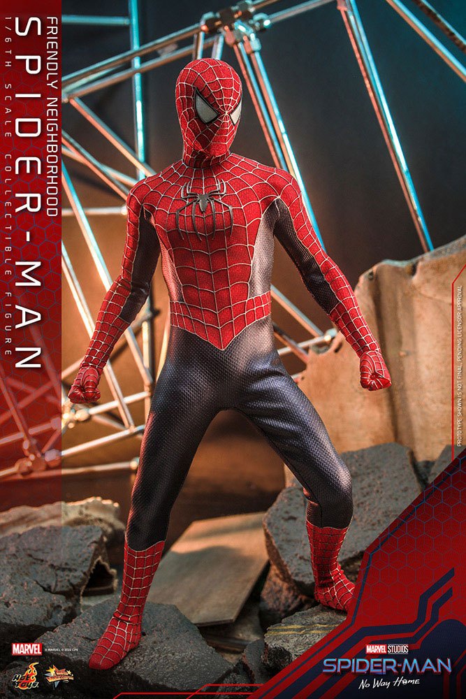 Spider-Man: No Way Home Movie Masterpiece Figur 1/6 - Vänliga Grann-Spider-Man 30 cm