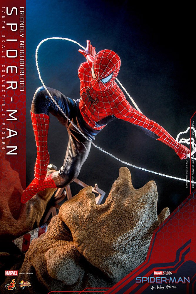 Spider-Man: No Way Home Movie Masterpiece Figur 1/6 - Vänliga Grann-Spider-Man 30 cm