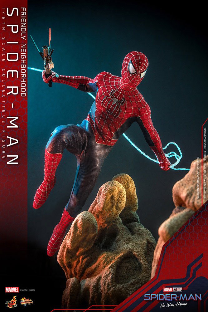 Spider-Man: No Way Home Movie Masterpiece Figur 1/6 - Vänliga Grann-Spider-Man 30 cm