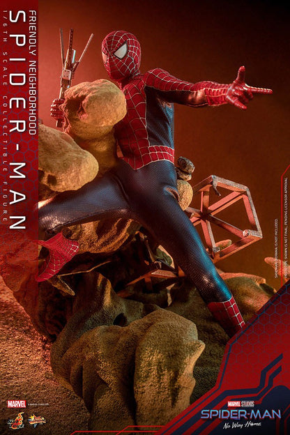 Spider-Man: No Way Home Movie Masterpiece Figur 1/6 - Vänliga Grann-Spider-Man 30 cm