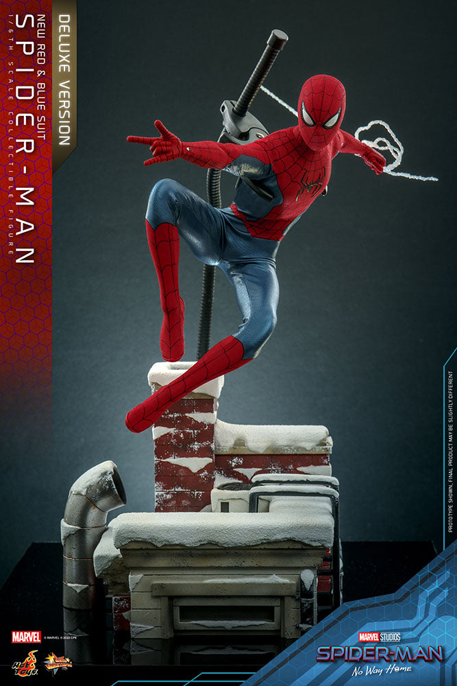 Spider-Man: No Way Home Movie Masterpiece Actionfigur 1/6 Spider-Man (New Red and Blue Suit) (Deluxe Version) 28 cm