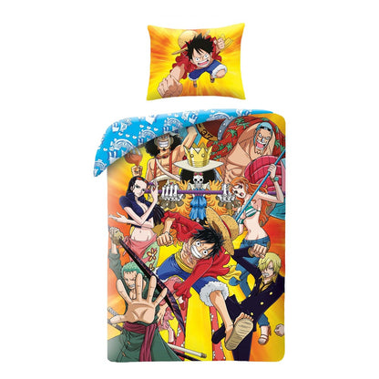 - Officially licensed duvet set
- 1 Pillow Case 70 x 90 cm
- 1 Duvet Cover 140 x 200 cm
- Material: 100% Polyester (Microfiber)