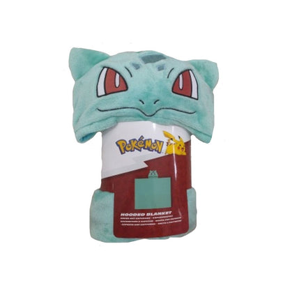 Pokémon Bulbasaur Coral Hooded Blanket 120 x 150 cm