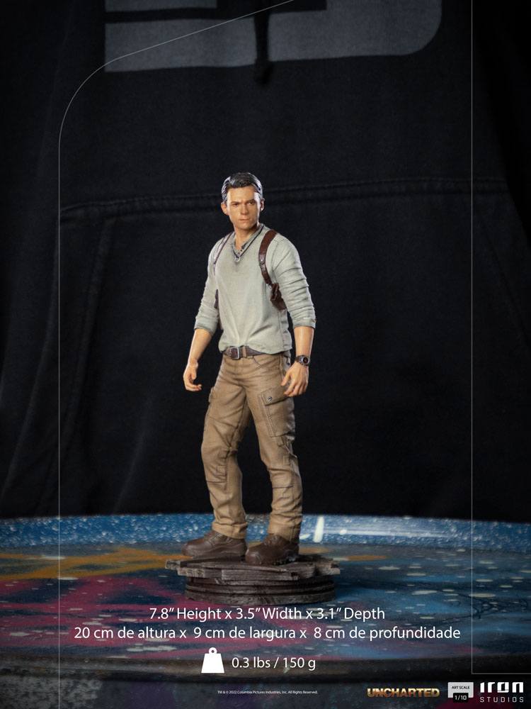 Uncharted Movie Art Scale Staty 1/10 Nathan Drake 20 cm