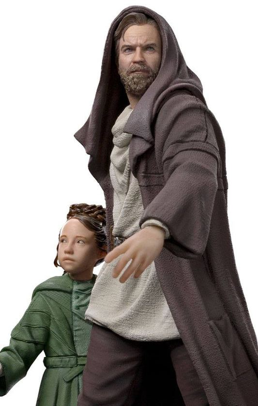 Star Wars: Obi-Wan Kenobi Deluxe Art Scale Staty 1/10 Obi-Wan & Young Leia 20 cm