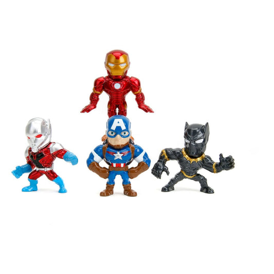 Avengers Nano Metalfigs Diecast Mini Actionfigurer 4-Pack 6 cm