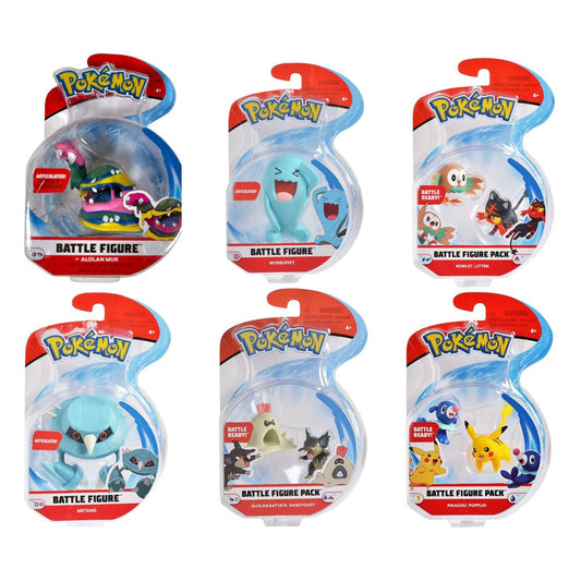 Pokemon Battle Figur Pack Mini Actionfigurer Assortment 5 cm (6)