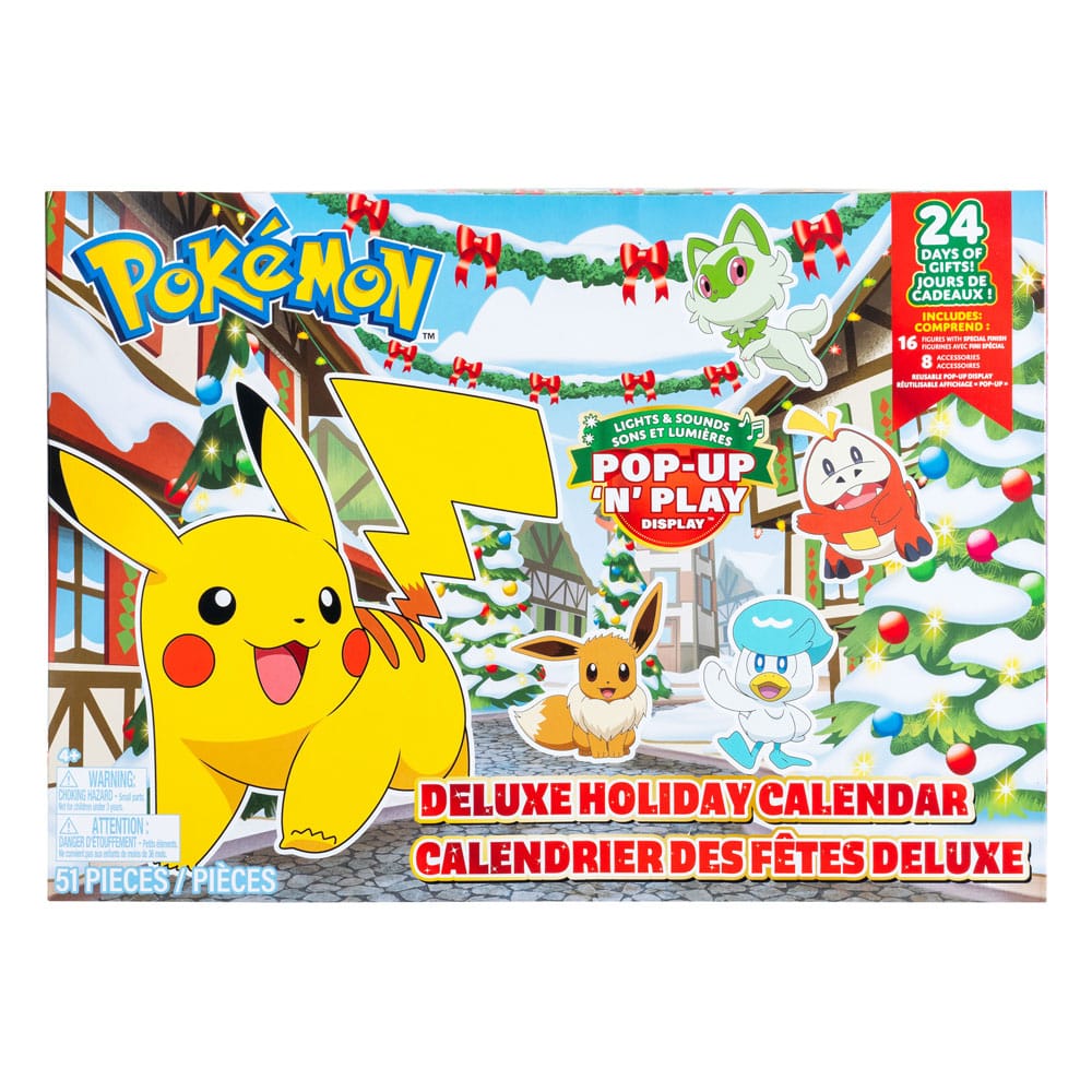 Pokemon Battle Figur Deluxe Julkalender / Adventskalender Holiday 2024 *Version EN/FR*