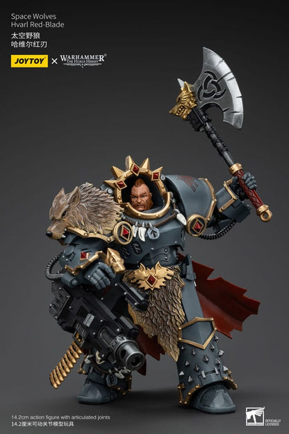 Warhammer The Horus Heresy Actionfigur 1/18 Space Wolves Hvarl Red-Blade 14 cm