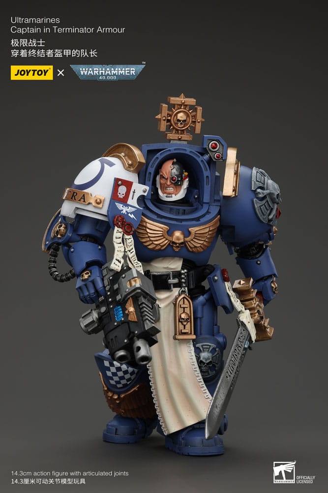 Warhammer 40k Ultramarines Captain Action Figure 14 cm