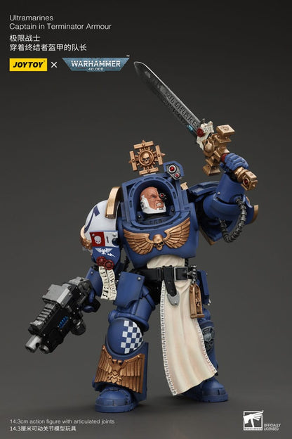 Warhammer 40k Ultramarines Captain Action Figure 14 cm