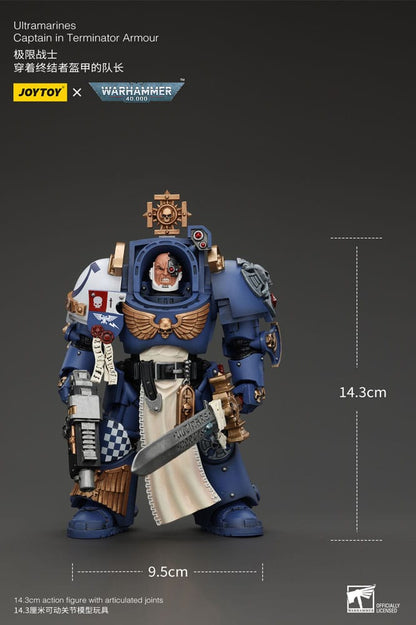 Warhammer 40k Ultramarines Captain Action Figure 14 cm