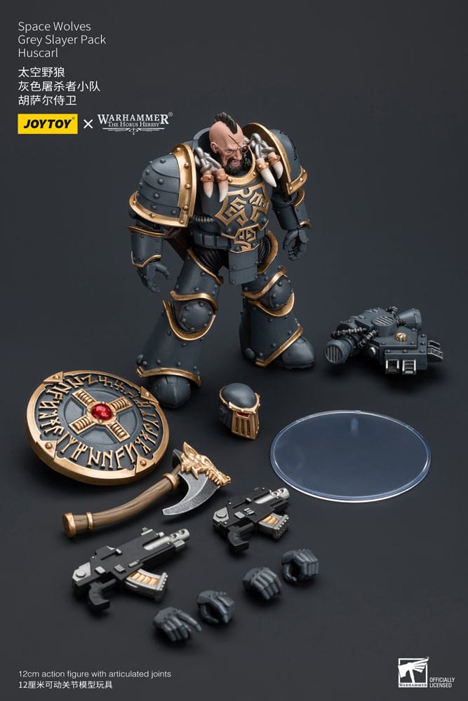 Warhammer The Horus Heresy 1/18 Space Wolves Grey Slayer Huscarl Figur