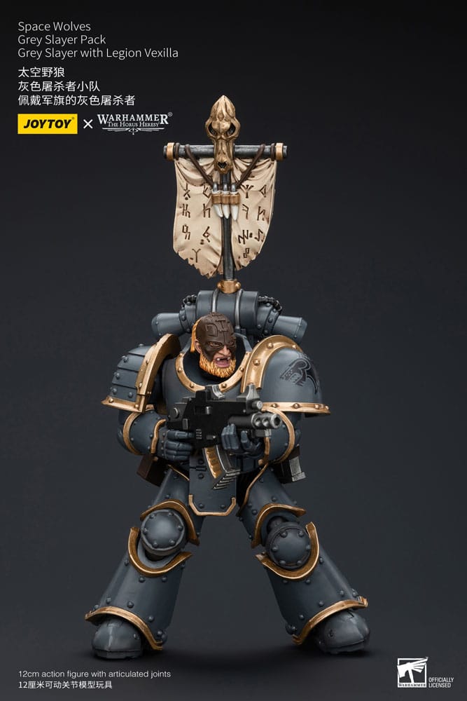 Warhammer 1/18 Space Wolves Grey Slayer Action Figure