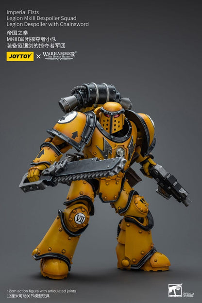 Warhammer The Horus Heresy Actionfigur 1/18 Imperial Fists Legion MkIII Despoiler Squad Legion Despoiler with Chainsword 12 cm