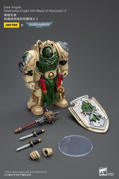 Warhammer 40k Actionfigur 1/18 Dark Angels Deathwing Knight with Mace of Absolution 2 12 cm