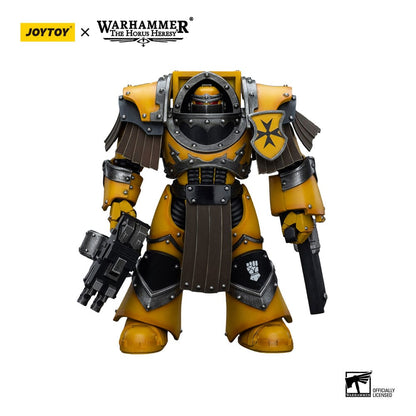 Warhammer The Horus Heresy Actionfigur 1/18 Imperial Fists Legion Cataphractii Terminator Squad Legion Cataphractii with Chainfist 12 cm