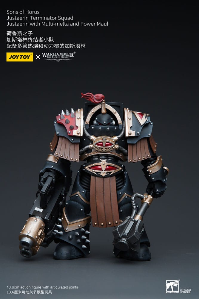 Warhammer The Horus Heresy Actionfigur 1/18 Sons of Horus Justaerin Terminator Squad Justaerin with Multi-melta and Power MauL 12 cm