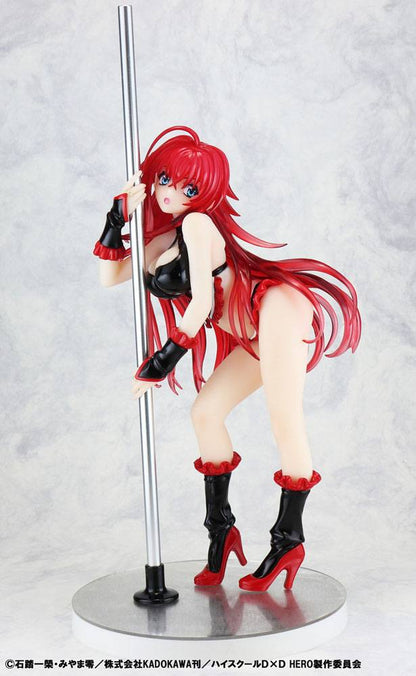 High School DxD Rias Gremory Staty 1/7 Pole Dance Svart 20 cm