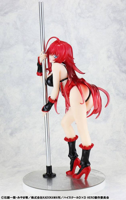 High School DxD Rias Gremory Staty 1/7 Pole Dance Svart 20 cm