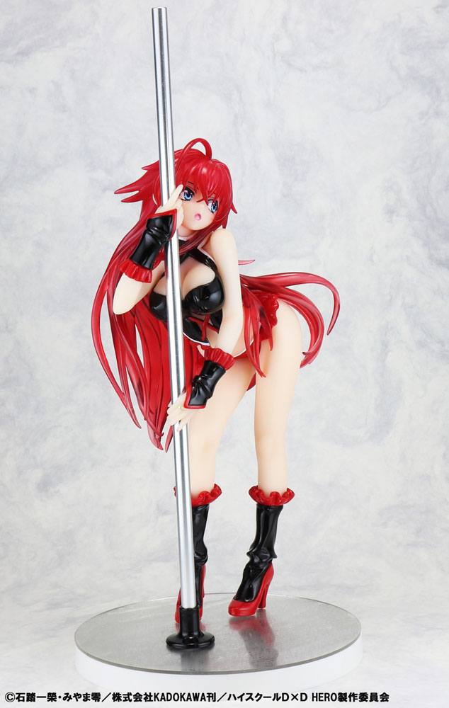 High School DxD Rias Gremory Staty 1/7 Pole Dance Svart 20 cm