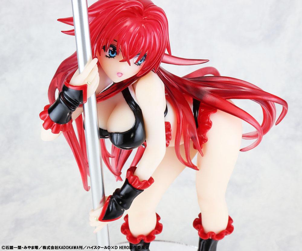 High School DxD Rias Gremory Staty 1/7 Pole Dance Svart 20 cm