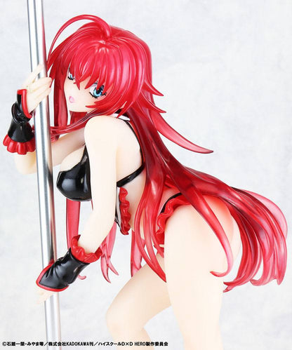 High School DxD Rias Gremory Staty 1/7 Pole Dance Svart 20 cm