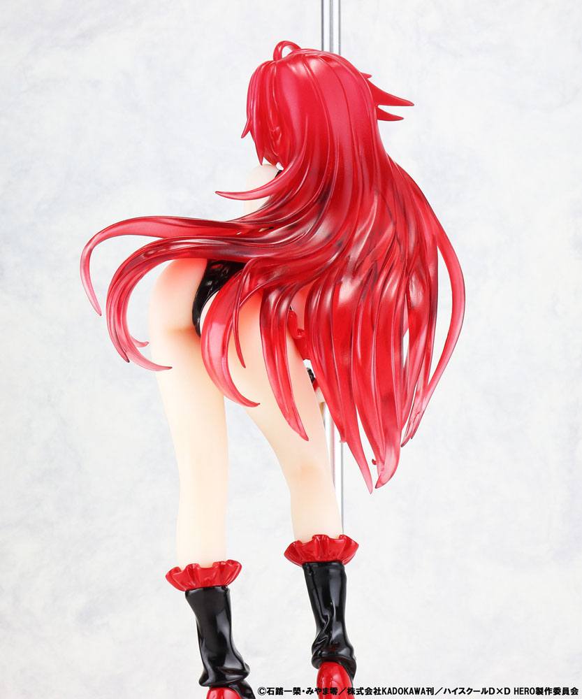 High School DxD Rias Gremory Staty 1/7 Pole Dance Svart 20 cm