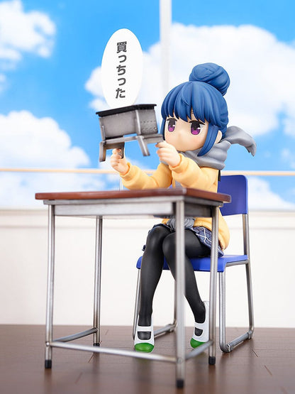 Laid-Back Camp PVC Staty 1/7 Rin Shima: Look What I Bought Ver. 14 cm