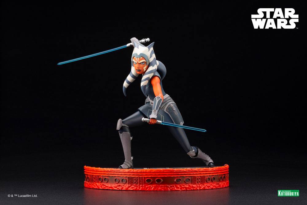 Star Wars The Clone Wars ARTFX PVC Staty 1/7 Ahsoka Tano Escape from the Clones 24 cm