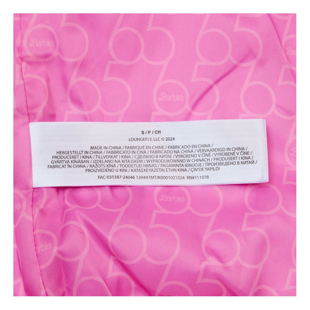 Mattel by Loungefly Unisex Barbie 65th Anniversary Jacket Size L