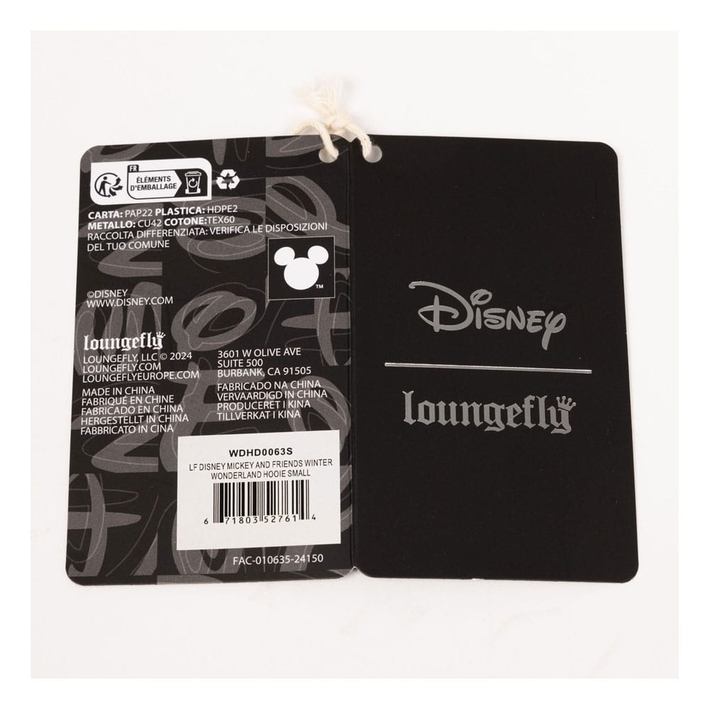 Disney by Loungefly Huvtröja Mickey och Vänner Vinterlandskap Stl S