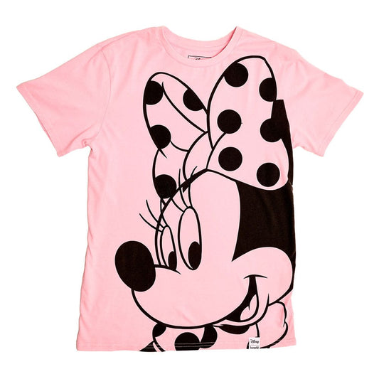 Disney by Loungefly Tee T-Shirt Unisex Minnie Rocks the Dots Florals  Size L